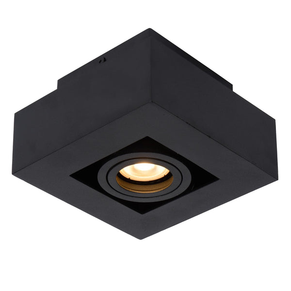 Lucide XIRAX dimbare LED-plafondspot GU10, 5 W, 2200–3000 K, zwart