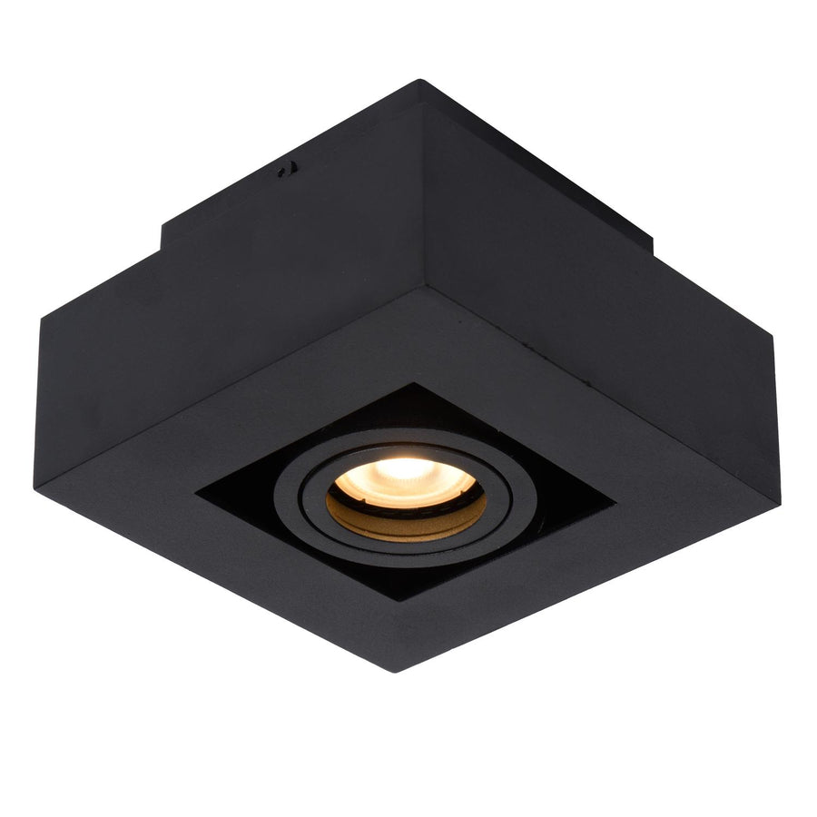 Lucide XIRAX dimbare LED-plafondspot GU10, 5 W, 2200–3000 K, zwart