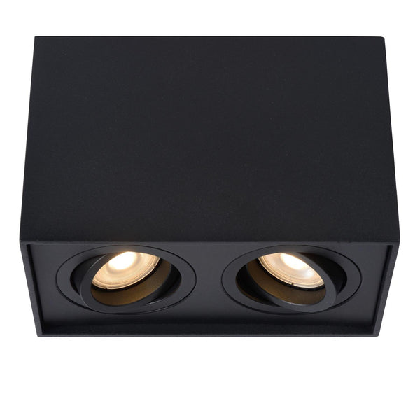Lucide TUBE plafondspot 2 × GU10, zwart