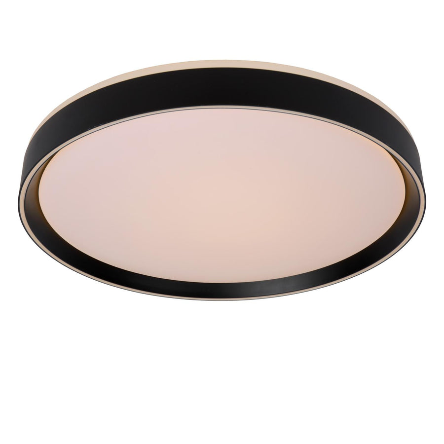 Lucide NURIA dimbare LED-plafondlamp met 3 dimstanden, Ø 50 cm, 36 W, zwart
