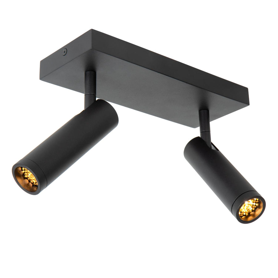 Lucide GRADO plafondspot 2 × GU10, zwart