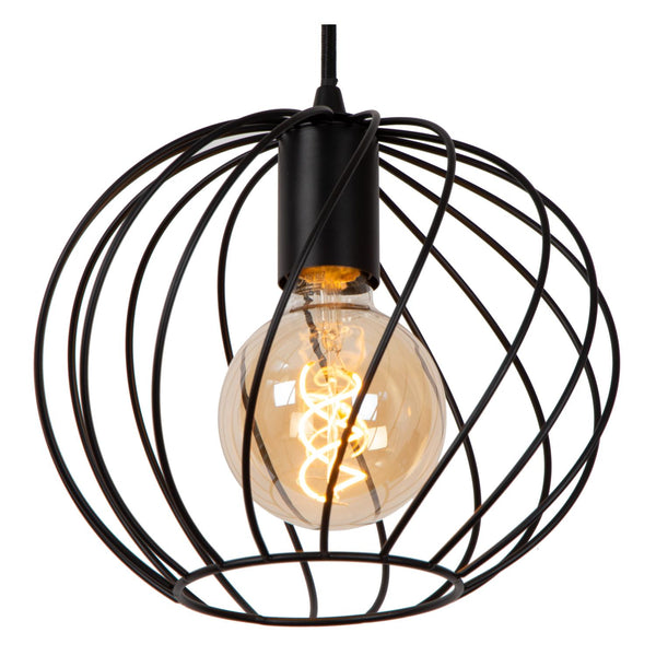 Lucide DANZA hanglamp 3 × E27, zwart