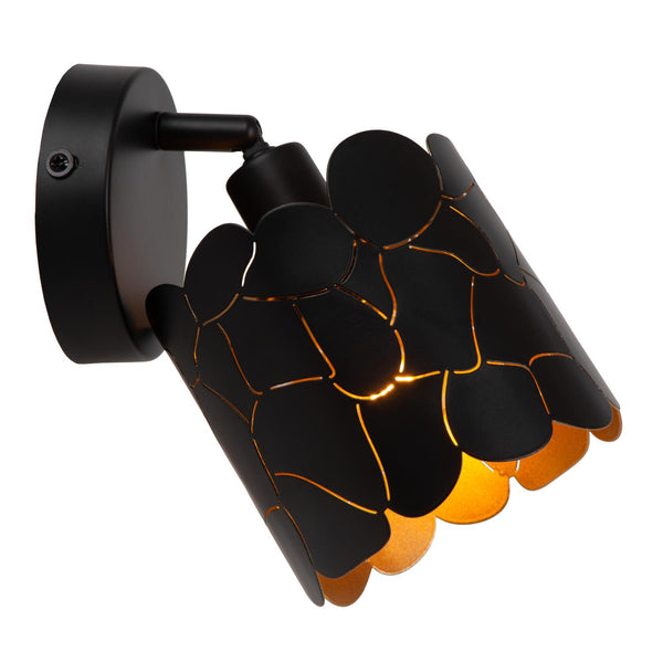Lucide ALMELO wandspot Ø 12 cm, E14, zwart