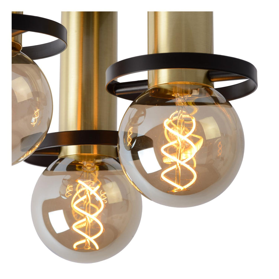 Lucide ANAKA plafondlamp Ø 30 cm, 3 × E27, zwart