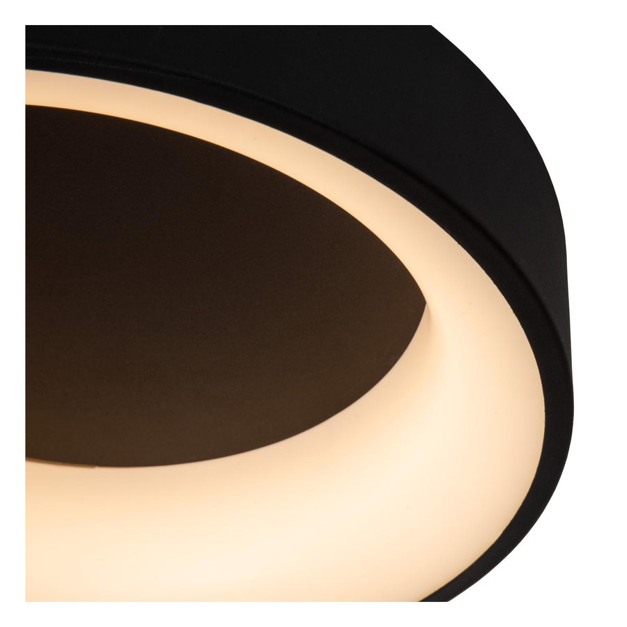 Lucide MIRAGE dimbare LED-plafondlamp Ø 38 cm, 22 W, zwart