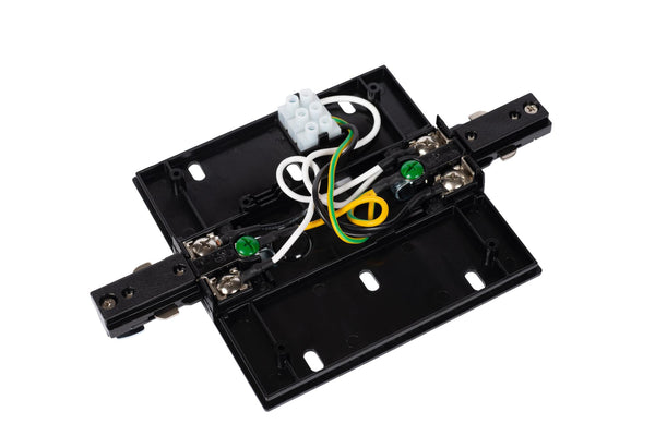 Lucide TRACK railvoeding enkel/dubbel, zwart
