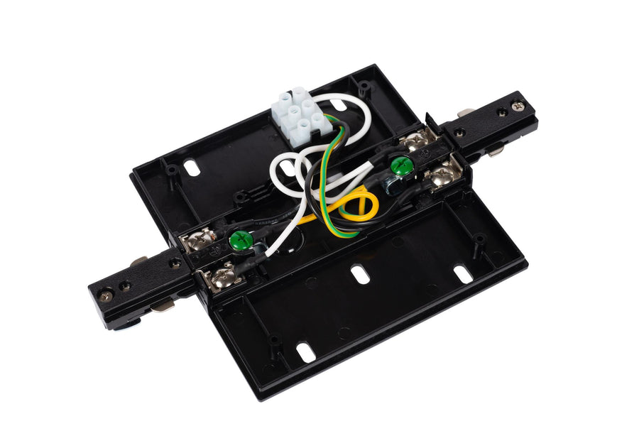 Lucide TRACK railvoeding enkel/dubbel, zwart