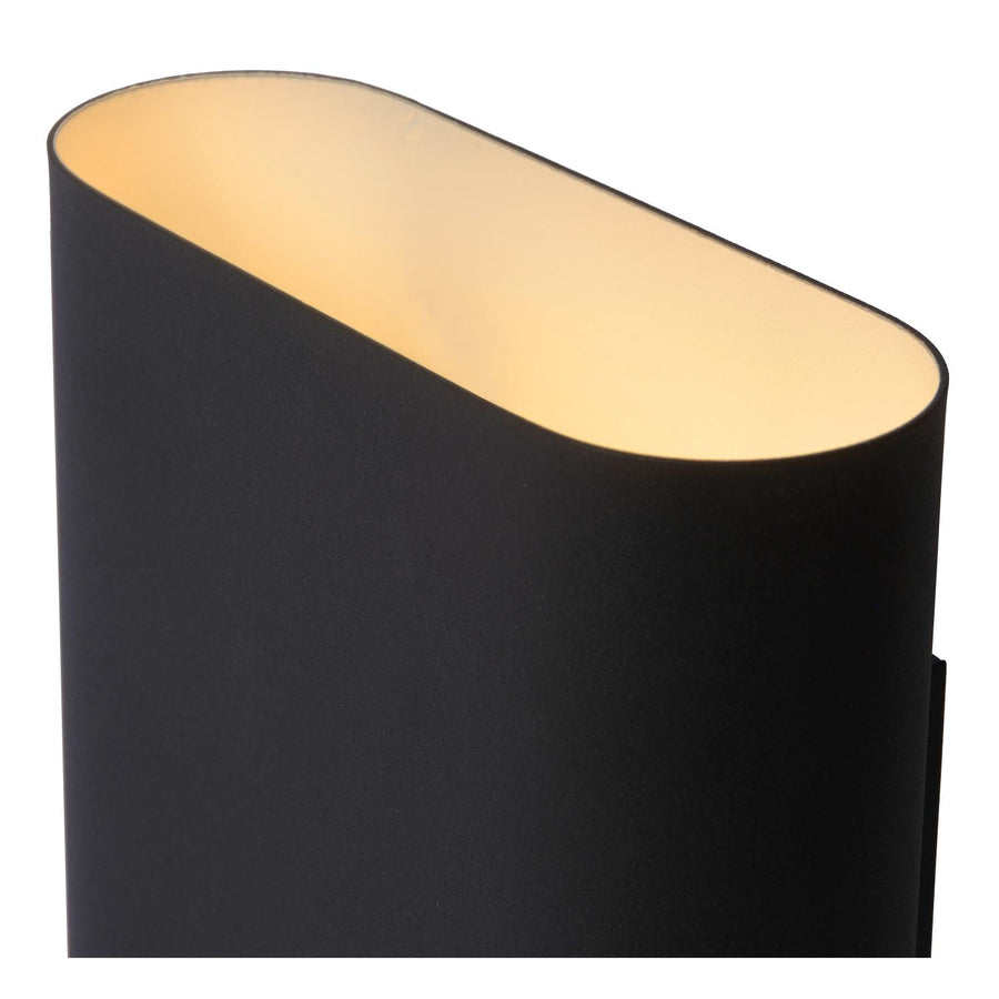 Lucide OVALIS wandlamp 2 × E14, zwart