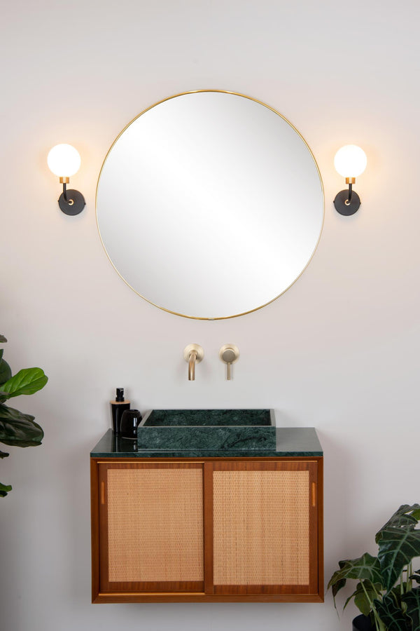 Lucide BEREND wandlamp voor de badkamer G9, IP44, zwart