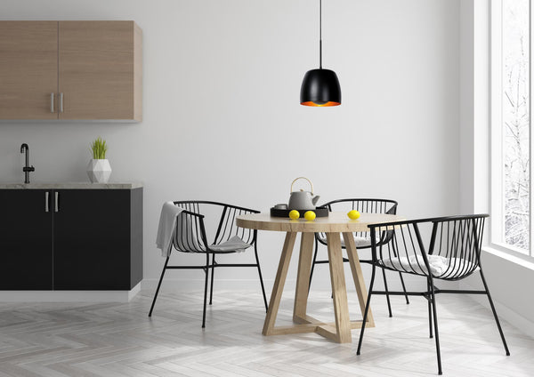 Lucide NOLAN hanglamp Ø 24 cm, E27, zwart