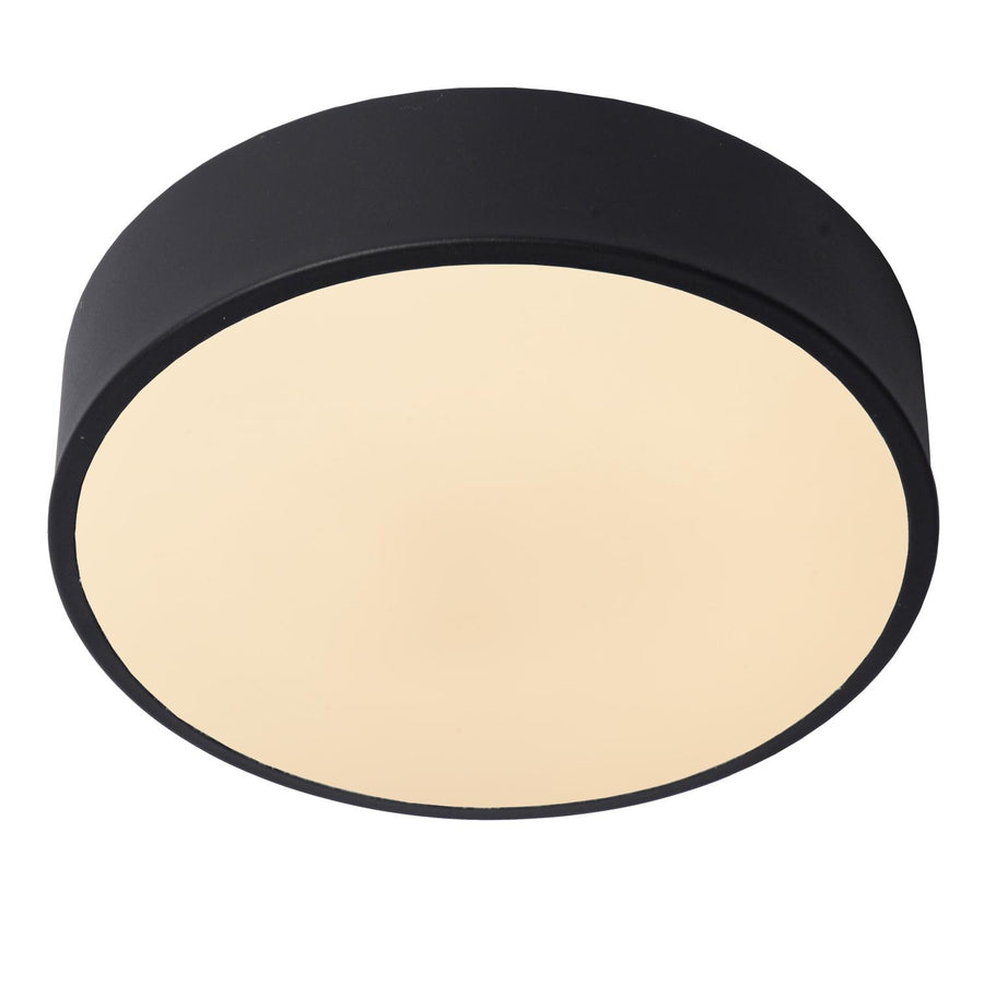 Lucide UNAR plafondlamp Ø 20 cm, zwart