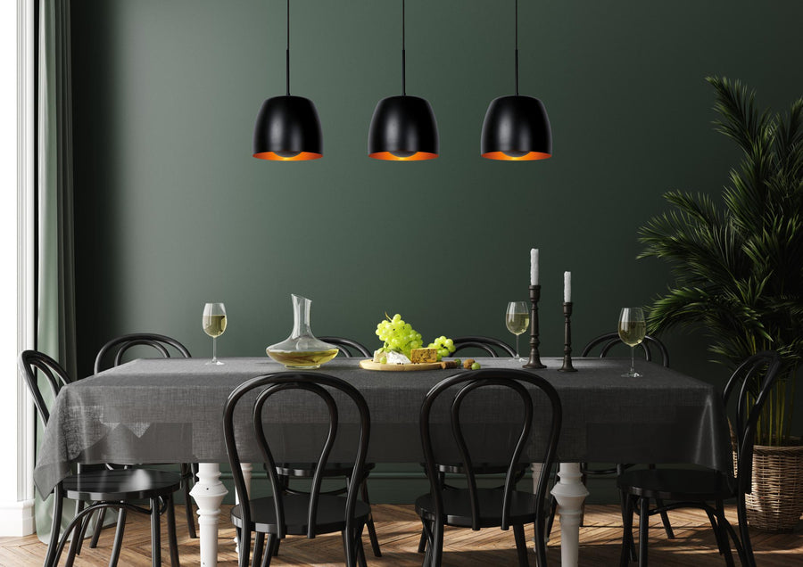 Lucide NOLAN hanglamp 3 × E27, zwart