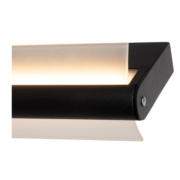 Lucide WANDA LED-wandlamp voor de badkamer 19 W, IP44, zwart