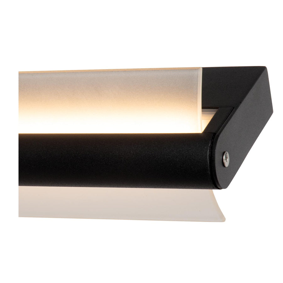 Lucide WANDA LED-wandlamp voor de badkamer 19 W, IP44, zwart