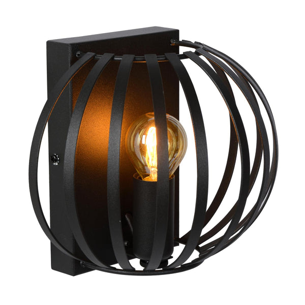 Lucide MANUELA wandlamp E14, zwart