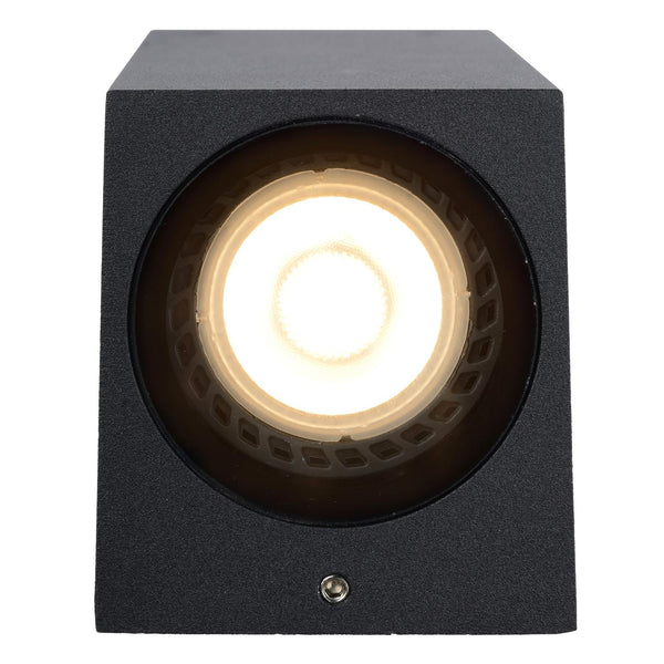 Lucide ZARO wandspot voor binnen en buiten GU10, IP44, zwart