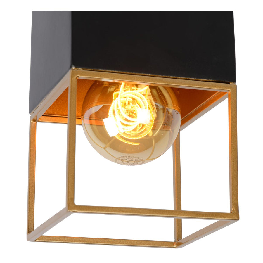 Lucide RIXT plafondlamp E27, zwart