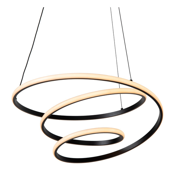 Lucide ESPIRAL dimbare LED-hanglamp 40 W, 2700–4000 K, zwart