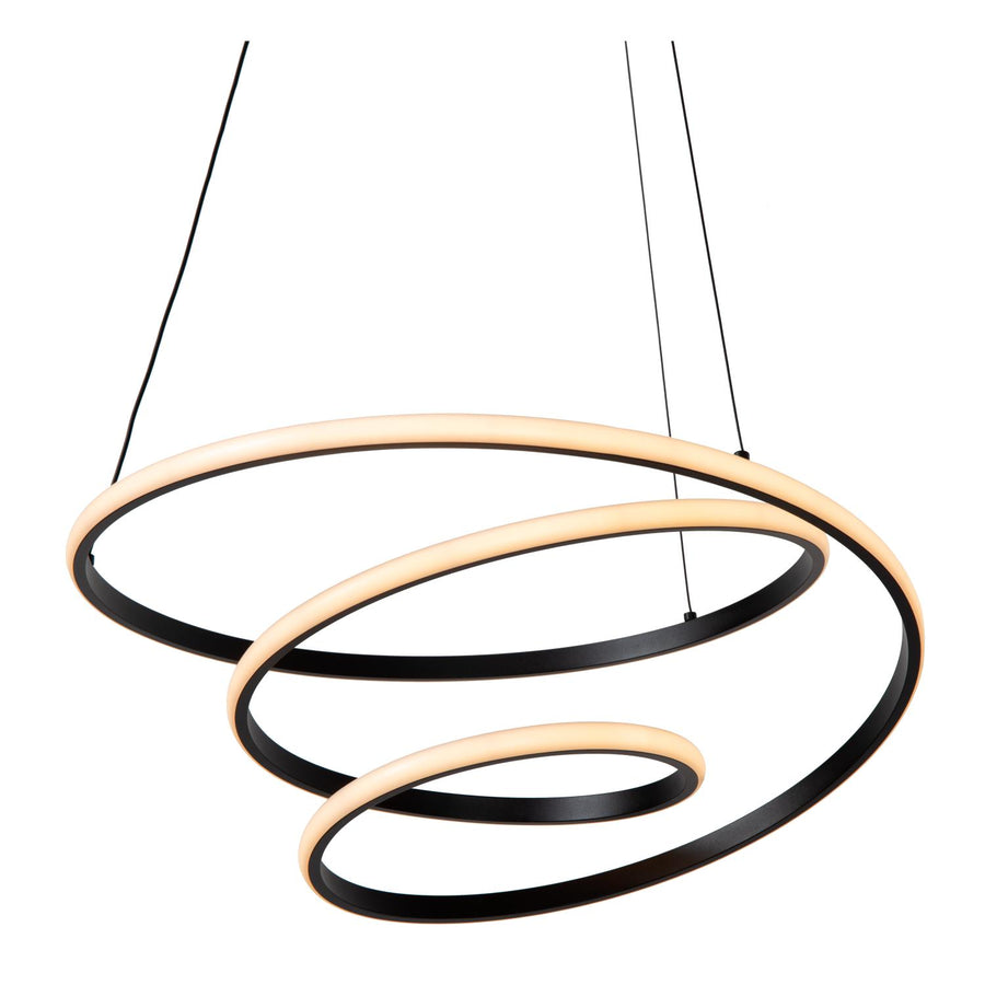 Lucide ESPIRAL dimbare LED-hanglamp 40 W, 2700–4000 K, zwart