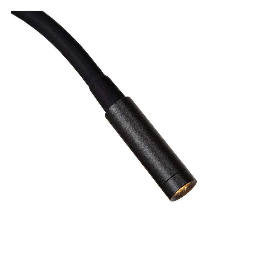 Lucide ASJA oplaadbare LED-wandspot met 3 dimstanden, 3 W, zwart