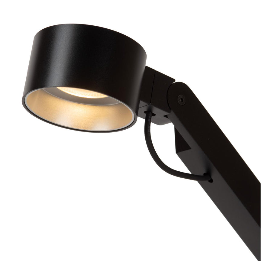 Lucide OGDEN dimbare LED-bureaulamp met 3 dimstanden, 7 W, zwart