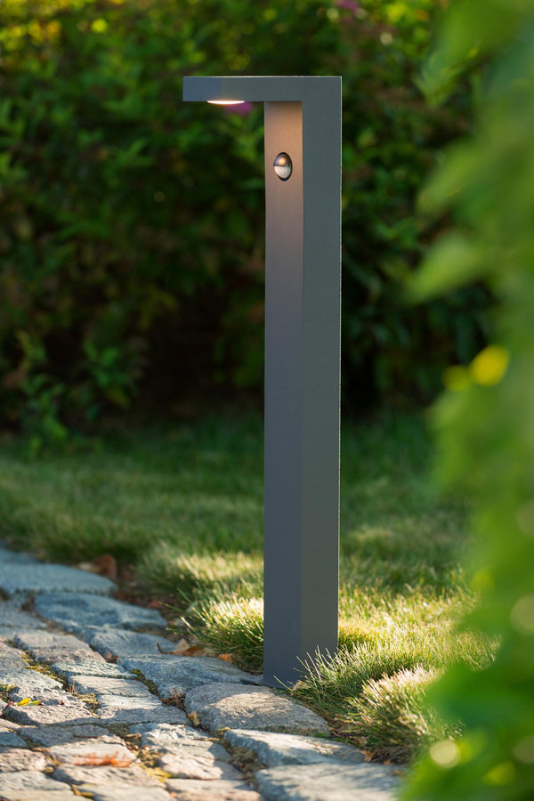 Lucide TEXAS-LED-paallamp met bewegings- en dag-nachtsensor 7 W, IP54, antraciet