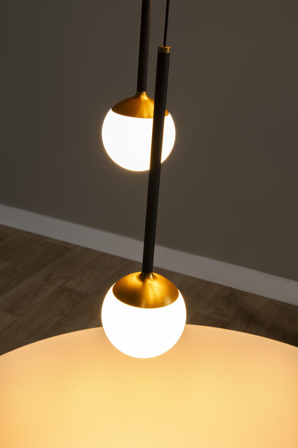 Lucide CALINA dimbare LED-hanglamp Ø 41,8 cm, 5 × 8,2 W, 2200–3300 K, zwart