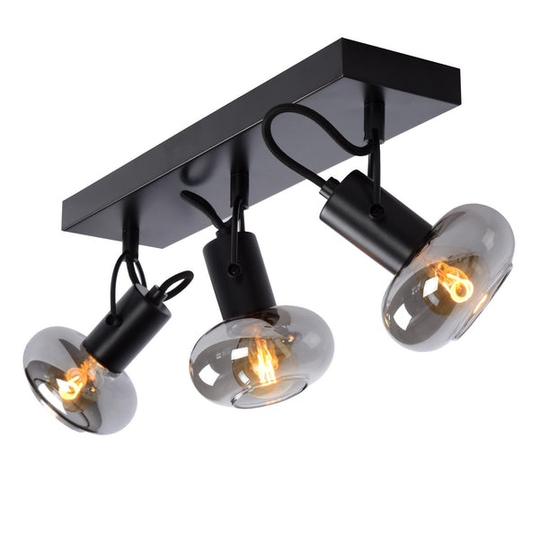 Lucide MADEE plafondspot 3 × E14, zwart