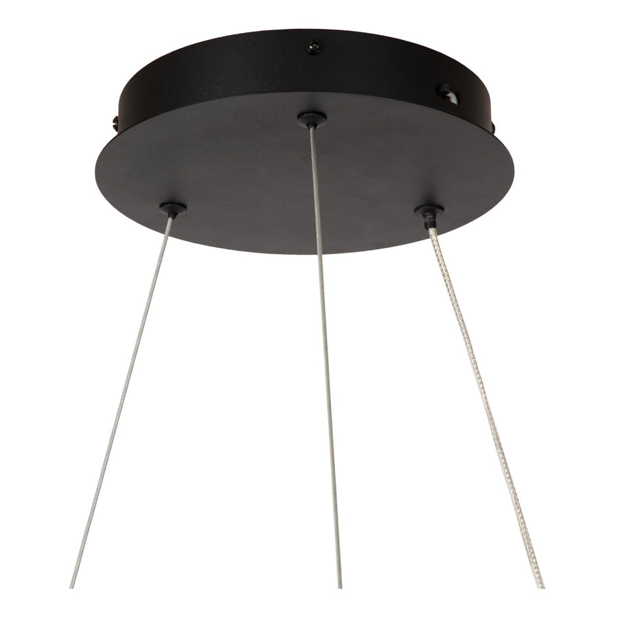 Lucide ADELANTE dimbare LED-hanglamp 4 × 10 W, 2200–3300 K, zwart