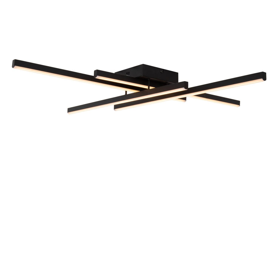 Lucide NOVAK dimbare LED-plafondlamp 42 W, 2700–4000 K, zwart