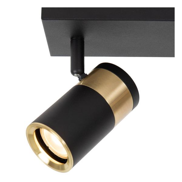 Lucide GORIK plafondspot 3 × GU10, zwart
