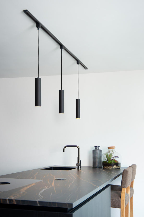 Lucide TRACK FLORIS hanglamp railsysteem GU10, zwart