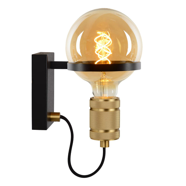 Lucide OTTELIEN wandlamp Ø 17,7 cm, E27, zwart