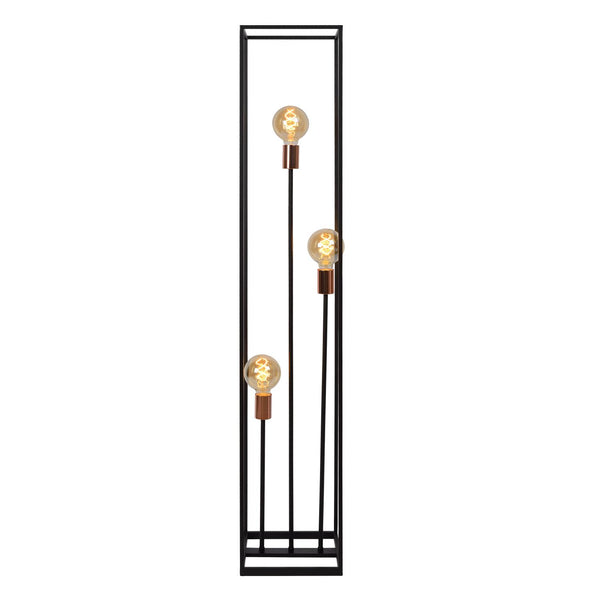 Lucide ARTHUR vloerlamp 3 × E27, zwart