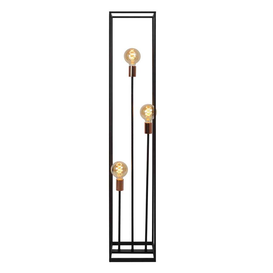 Lucide ARTHUR vloerlamp 3 × E27, zwart