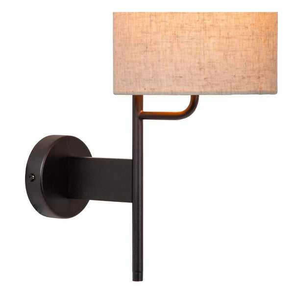 Lucide MAGIC wandlamp E27, met USB-poort, zwart