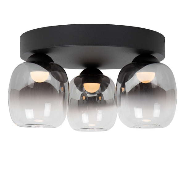 Lucide TAMINO dimbare LED-plafondlamp 3 × 5,6 W, zwart