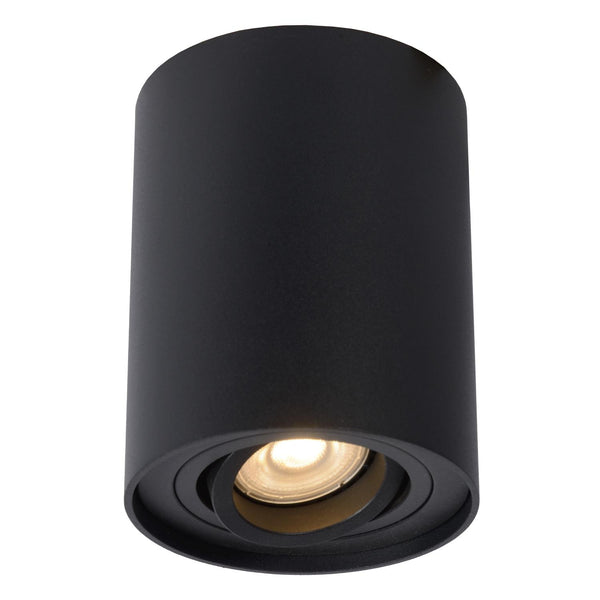 Lucide TUBE plafondspot Ø 9,6 cm, GU10, zwart