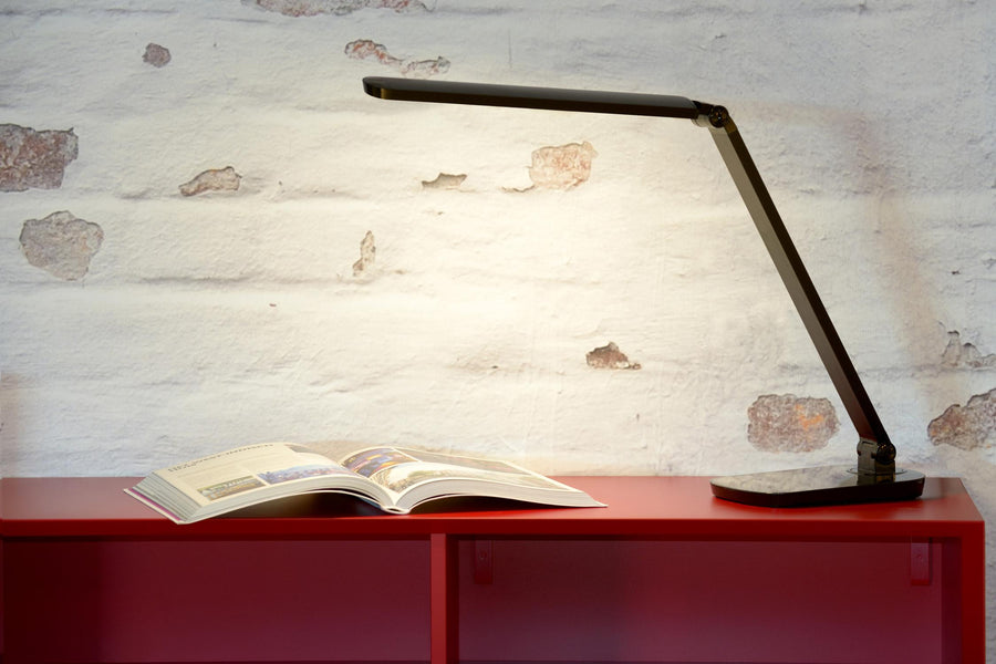 Lucide VARIO LED dimbare LED-bureaulamp 8 W, 2700–6500 K, zwart