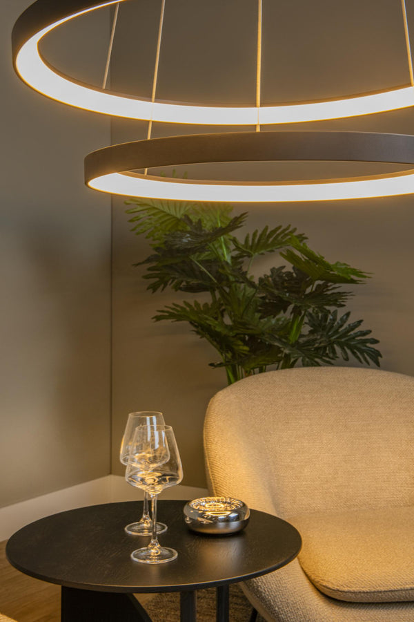 Lucide VIDAL dimbare LED-hanglamp Ø 78 cm, 92 W, zwart