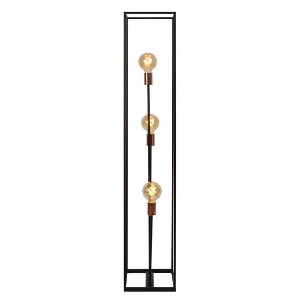 Lucide ARTHUR vloerlamp 3 × E27, zwart