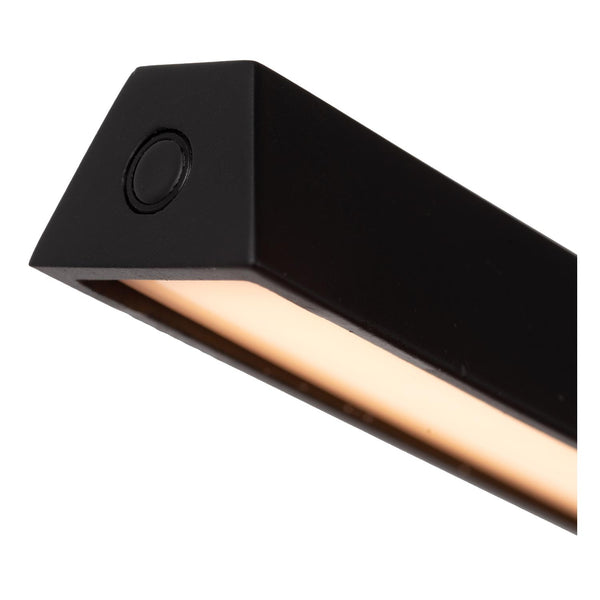Lucide LAVALE dimbare LED-leesvloerlamp 3 W, zwart