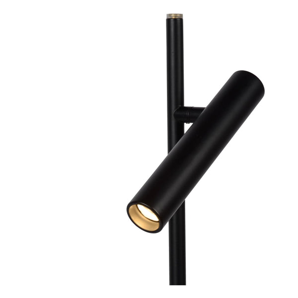 Lucide PHILON dimbare LED-leesvloerlamp Ø 23 cm, 4,5 W, zwart