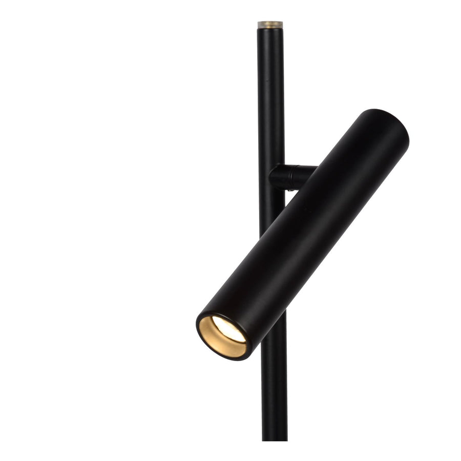 Lucide PHILON dimbare LED-leesvloerlamp Ø 23 cm, 4,5 W, zwart