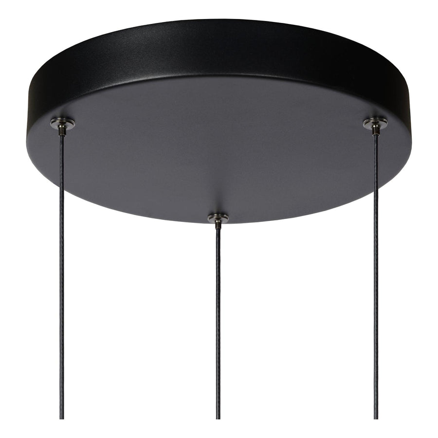 Lucide MARGARY dimbare LED-hanglamp Ø 28 cm, 3 × 4 W, zwart