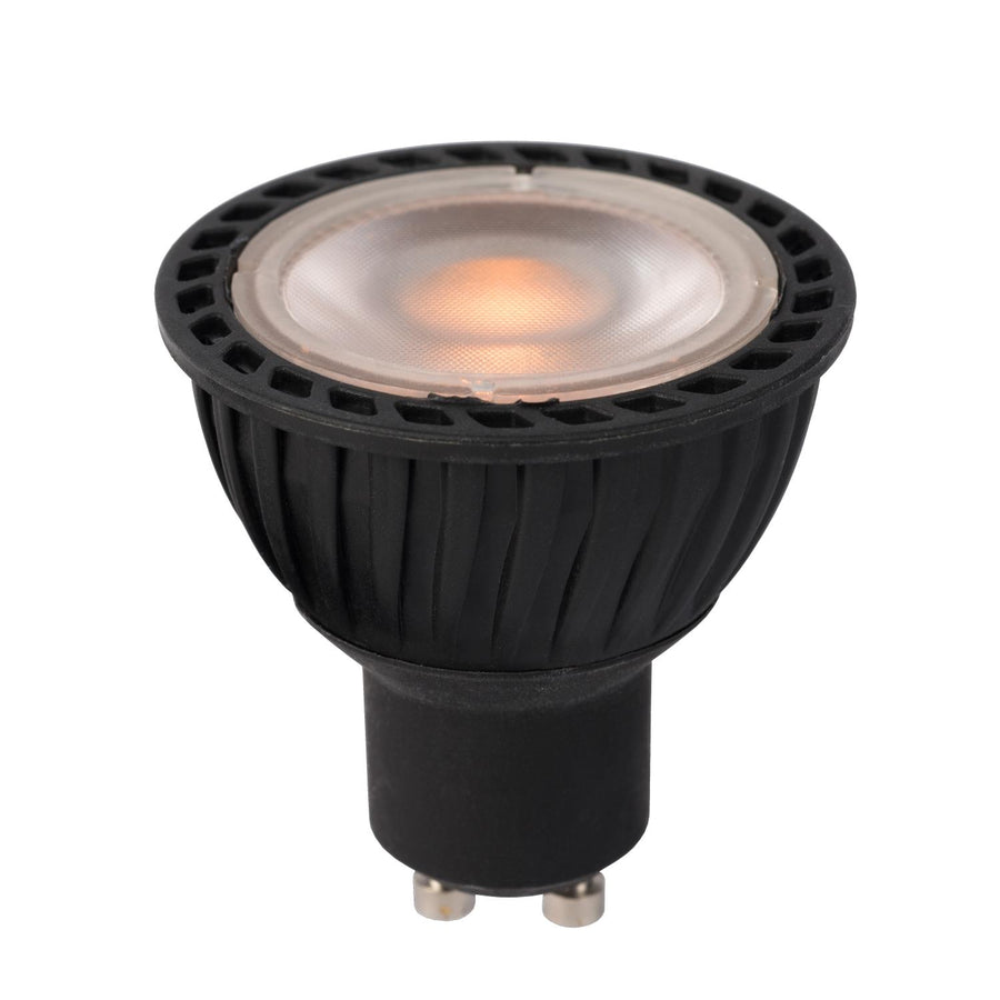 Lucide MR16 dimbare LED-lamp GU10 Ø 5 cm, 5 W, 2200–2700 K, zwart