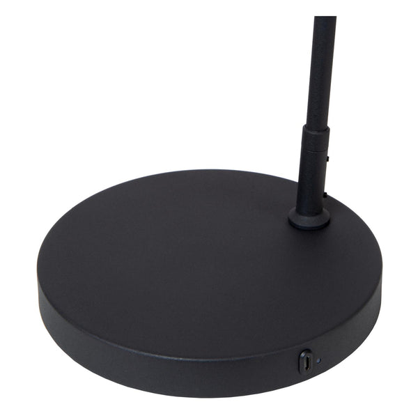 Lucide STIRLING oplaadbare LED-vloerlamp met 3 dimstanden, 3 W, zwart