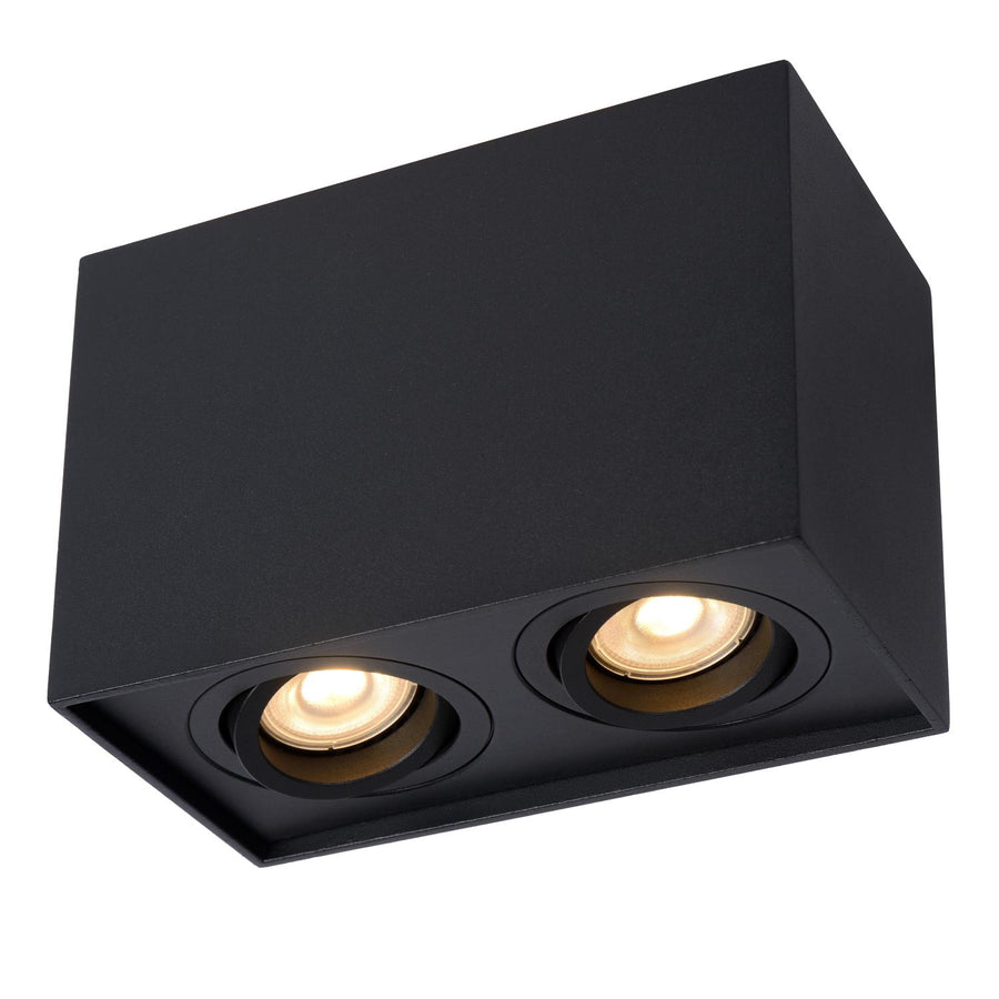 Lucide TUBE plafondspot 2 × GU10, zwart
