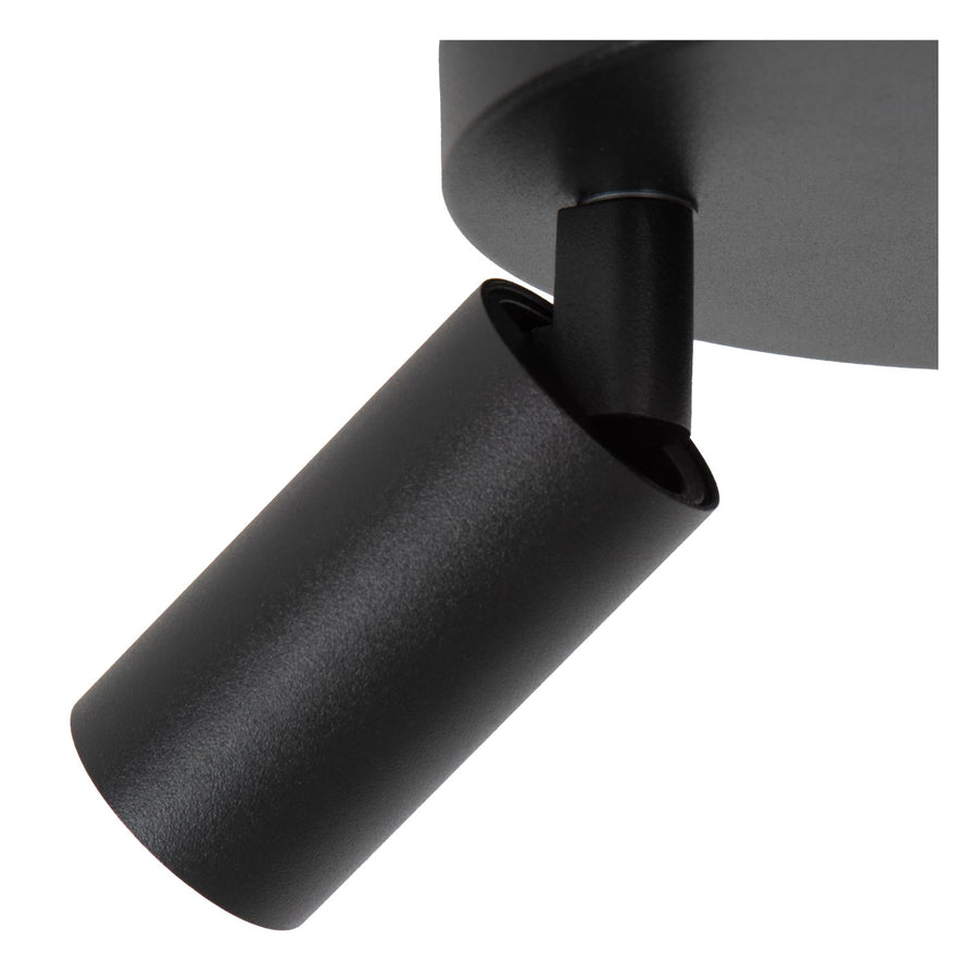 Lucide RITMO plafondspot Ø 15 cm, 2 × GU10, zwart
