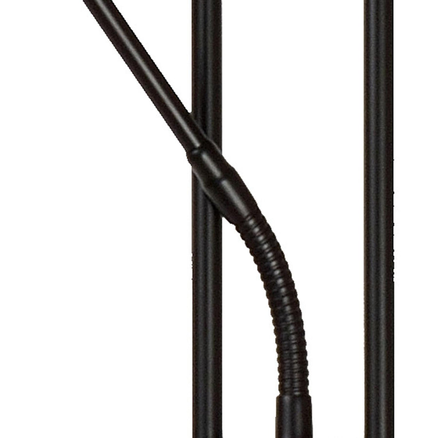 Lucide CHAMPION-LED dimbare LED-leesvloerlamp Ø 30 cm, zwart